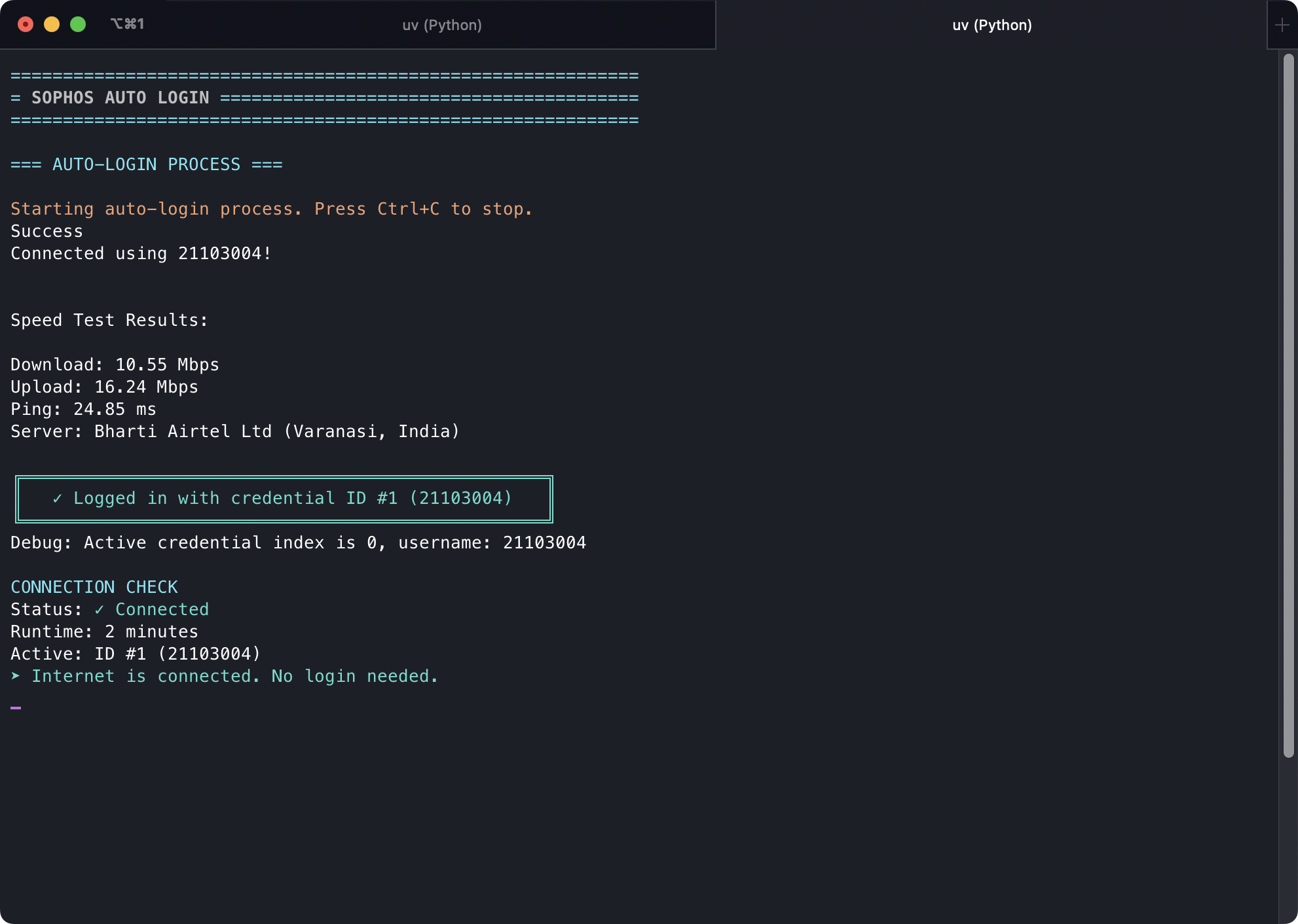 Start Auto-Login via CLI